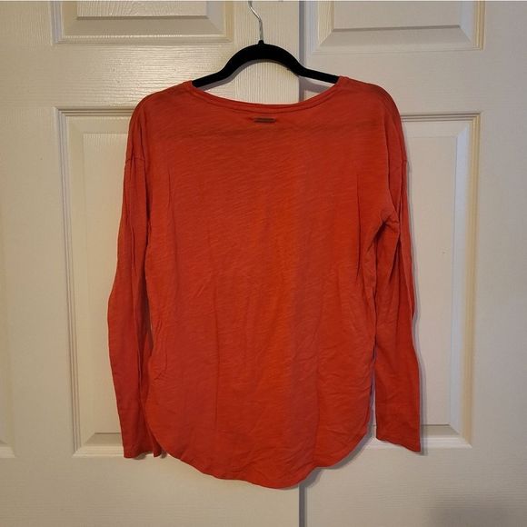 MICHAEL Michael Kors orange high/low long-sleeved pocket tee - Picture 8 of 10